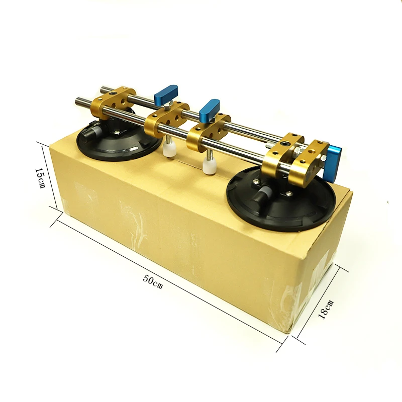 Amazon hot-selling 6inch double sucker Adjustable seam joint suction cup stone seam setter for kitchen countertop