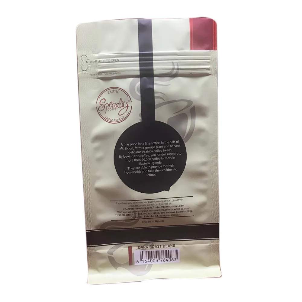 
 1000 Coffee With Valves 12 Oz Resealable Bean 1kg Lb Vacuum Seal Zip Top Flat Bottom Box Mylar Bag  