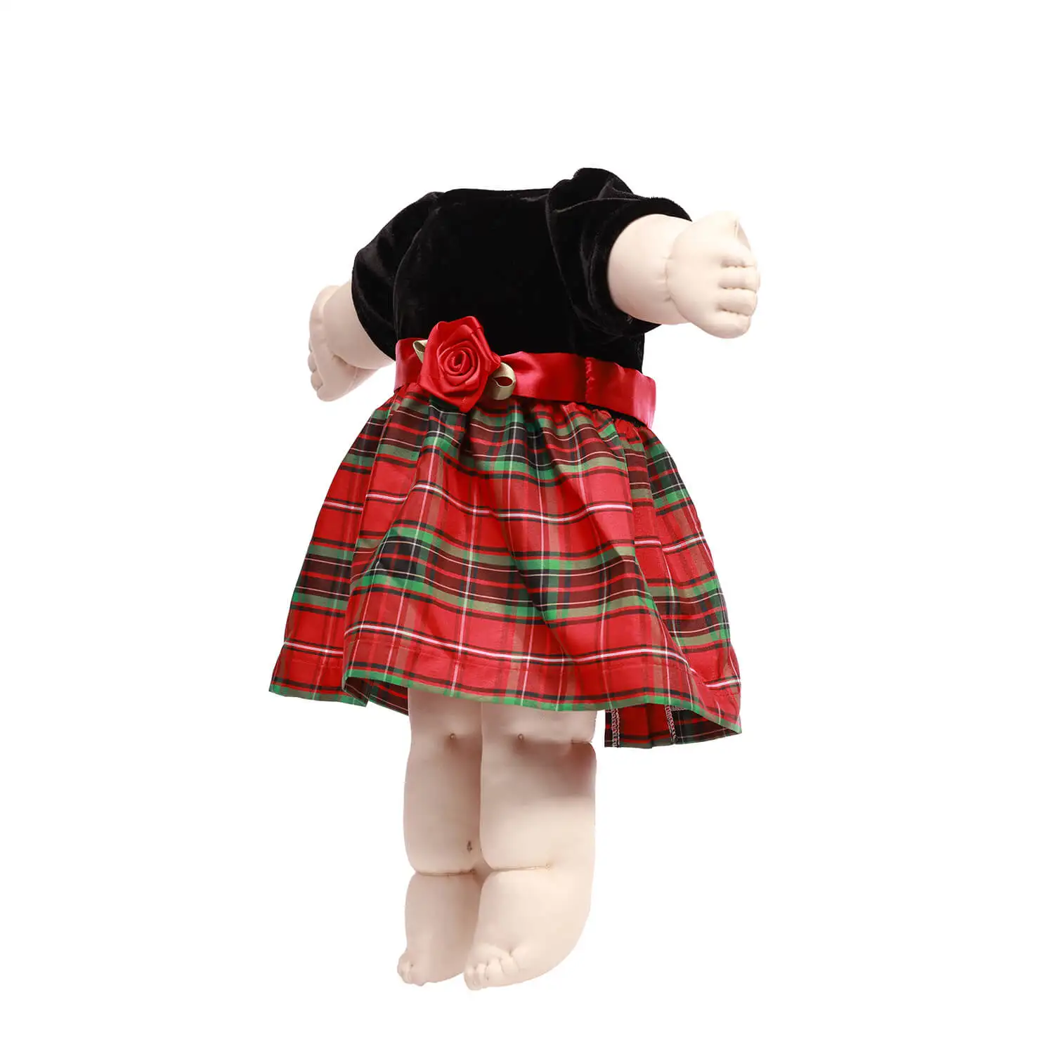 18 inch doll clothes red polyester fabric