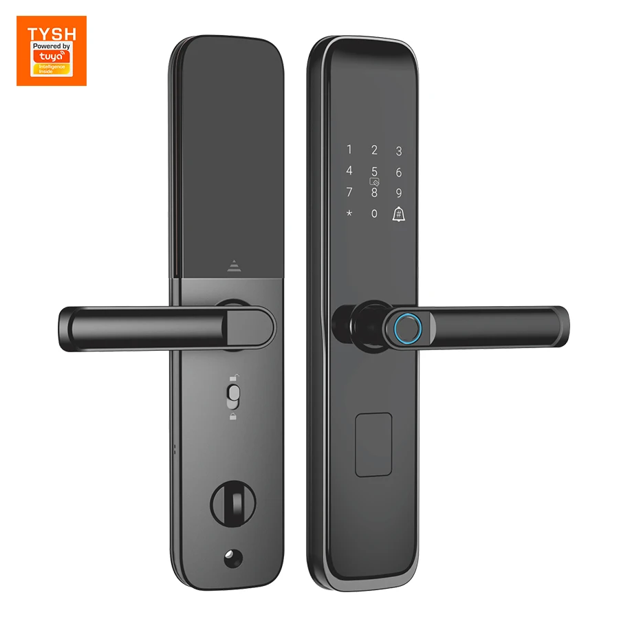 TYSH New Arrival Tuya Wifi Fingerprint Biometric Smart Lock Bluetooth Card Key Smart Door Lock Cerraduras Inteligentes
