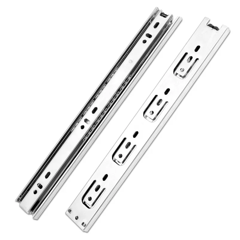 Hot Sale 40mm Silver Zinc/Black Zinc kitchen drawer slide for Furniture Drawer