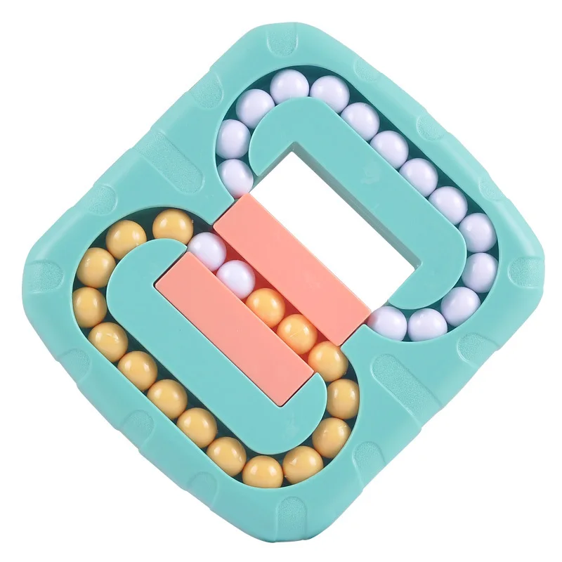 2024 New Stress Release Toy Spinner Puzzles Cube Decompression Fingertip Toy Rotating Magic Bean Fidget Cube