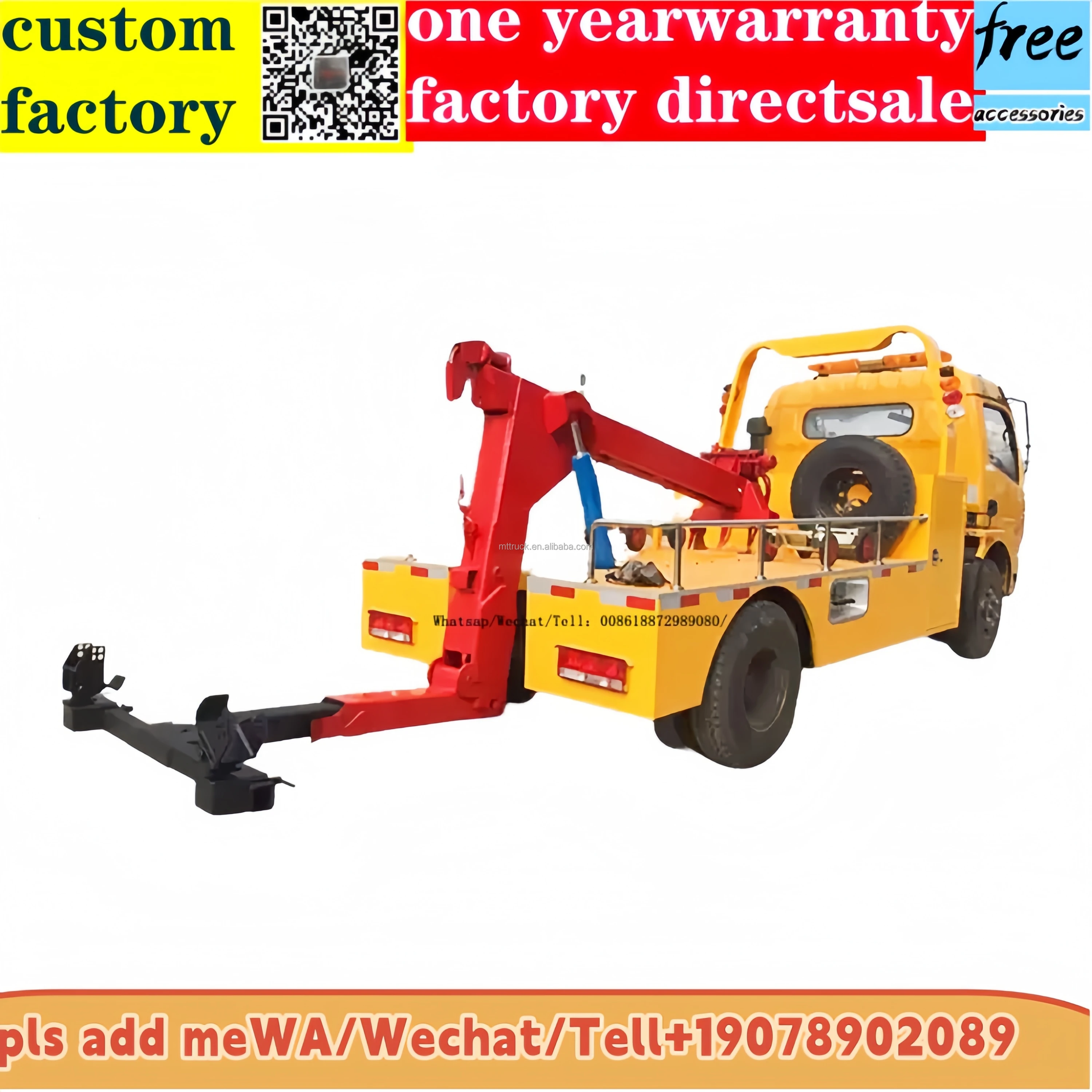 4X2 Mini Pickup Towing Trucks for Underground Unpowered Accident Car for Sales