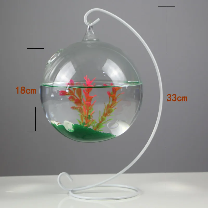 Small Round Acrylic Plastic Fish Tank Aquarium