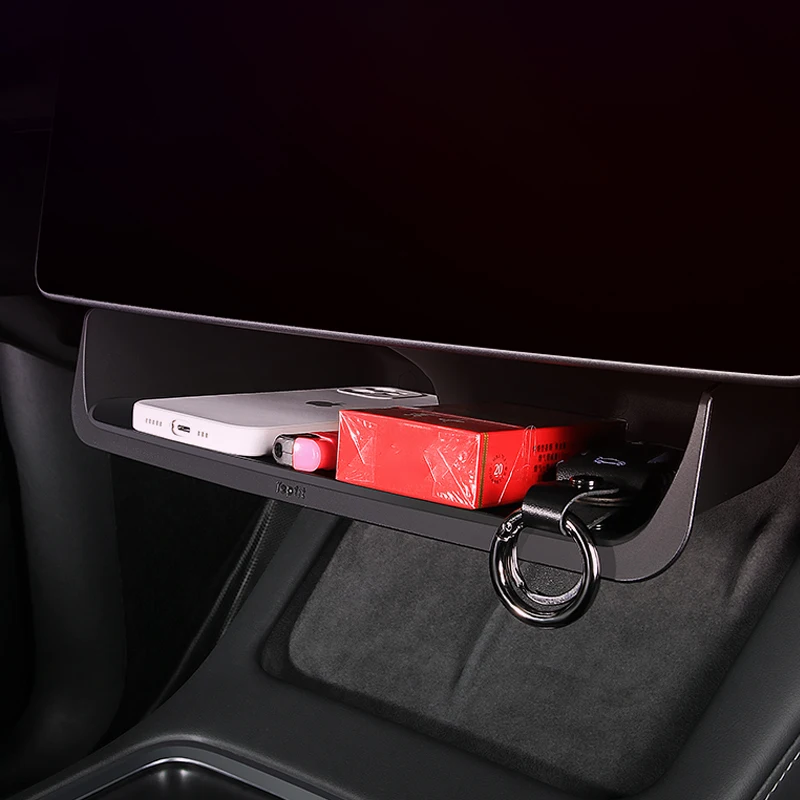 2022 Phone Storage Box Underneath Screen Organizer for Model 3 Model Y