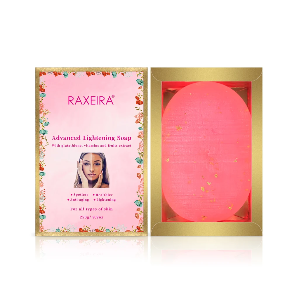 Advanced Lightening Soap with Glutathion Vitamins Fruits Virginity Soap Custom Packaging Logo Customized Skincare Adults Female