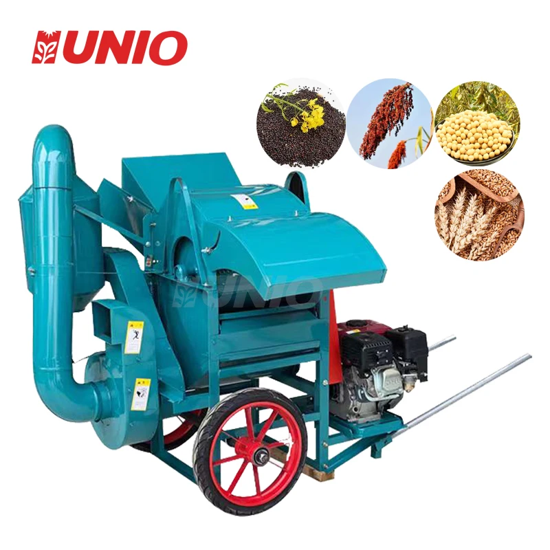 Corn Rice Wheat Maize Bean Thresher Sheller Threshing Peeling Mini Grain Paddy Soybean Crop Shelling Machine