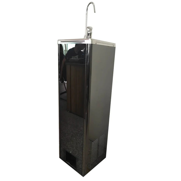 
 Автоматический Бесконтактный питьевой фонтан из нержавеющей стали, уличный инфракрасный диспенсер для воды UF RO с сенсорной ножкой  