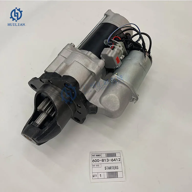 600-813-4120 600-813-3380 600-813-412 Alternator Starter Motor For PC200 PC220 Excavator 6d105 Engine Tarting Motor