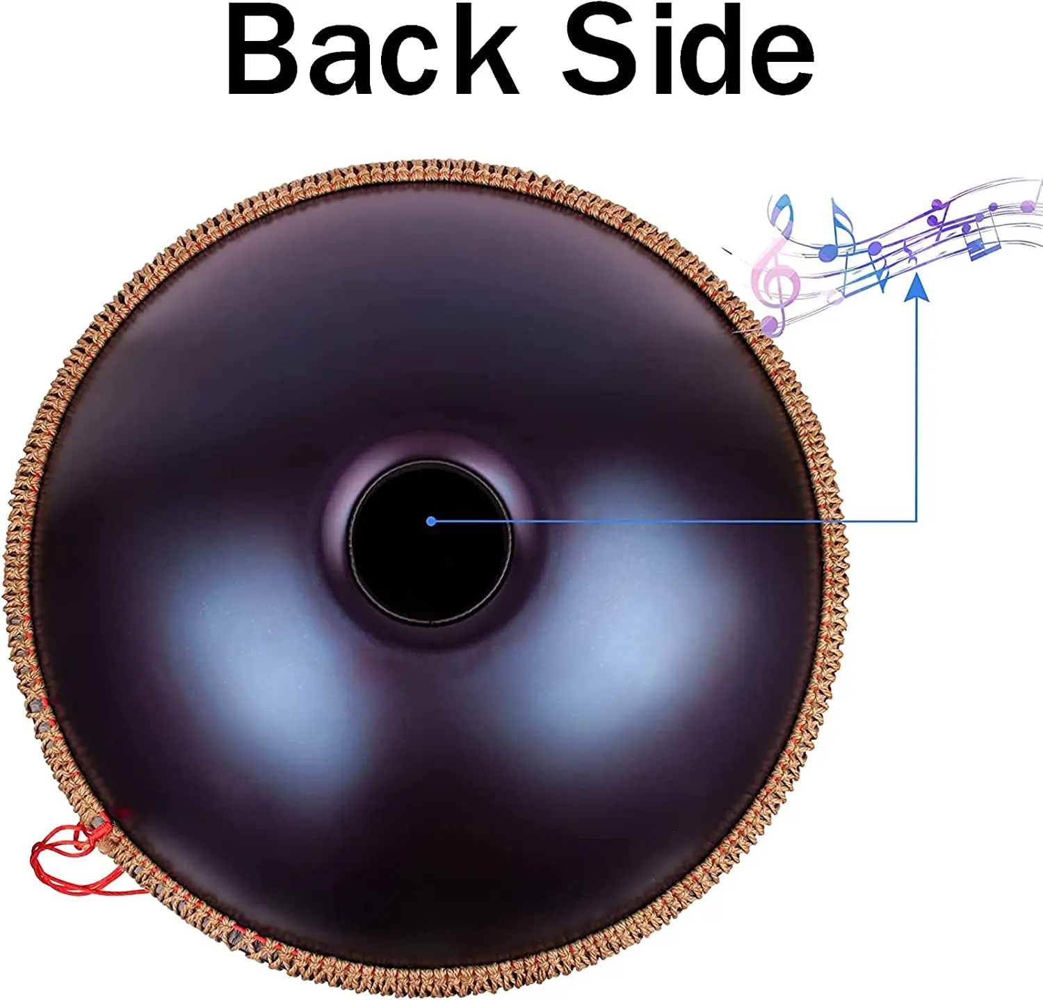 12 Notes Handpan Stainless Steel Hand Drum 440hz Or 432hz D Minor Kurd Soft Case 22 inches Drum