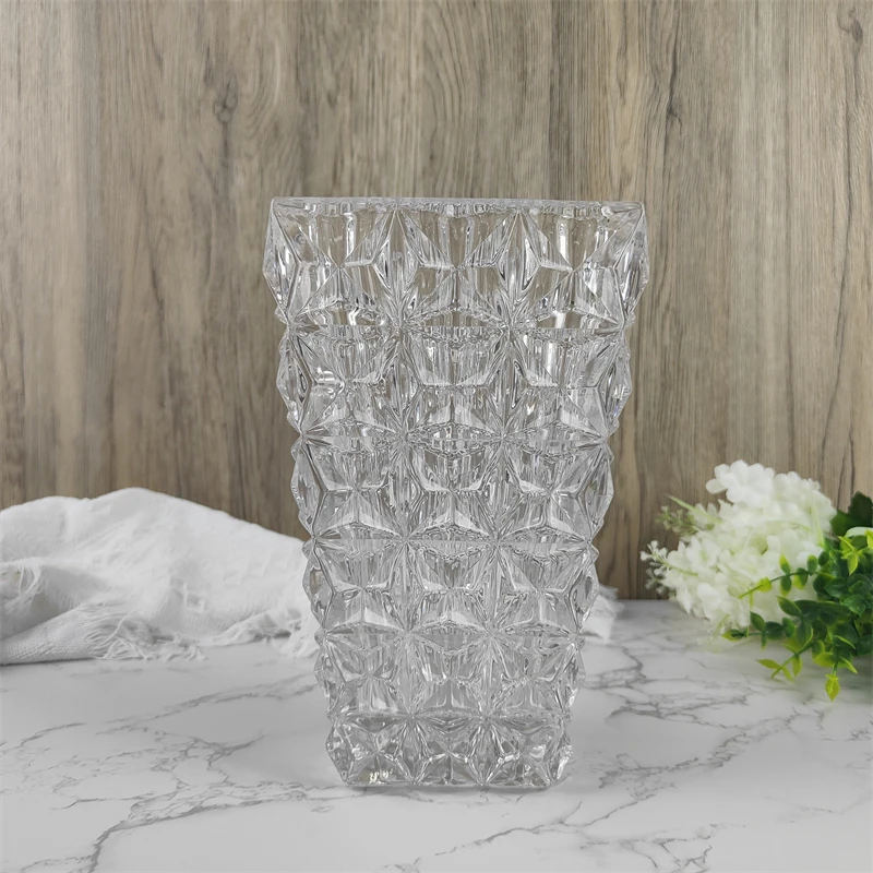Wholesale Custom Modern Minimalist Clear Flower Glass Vases for Home