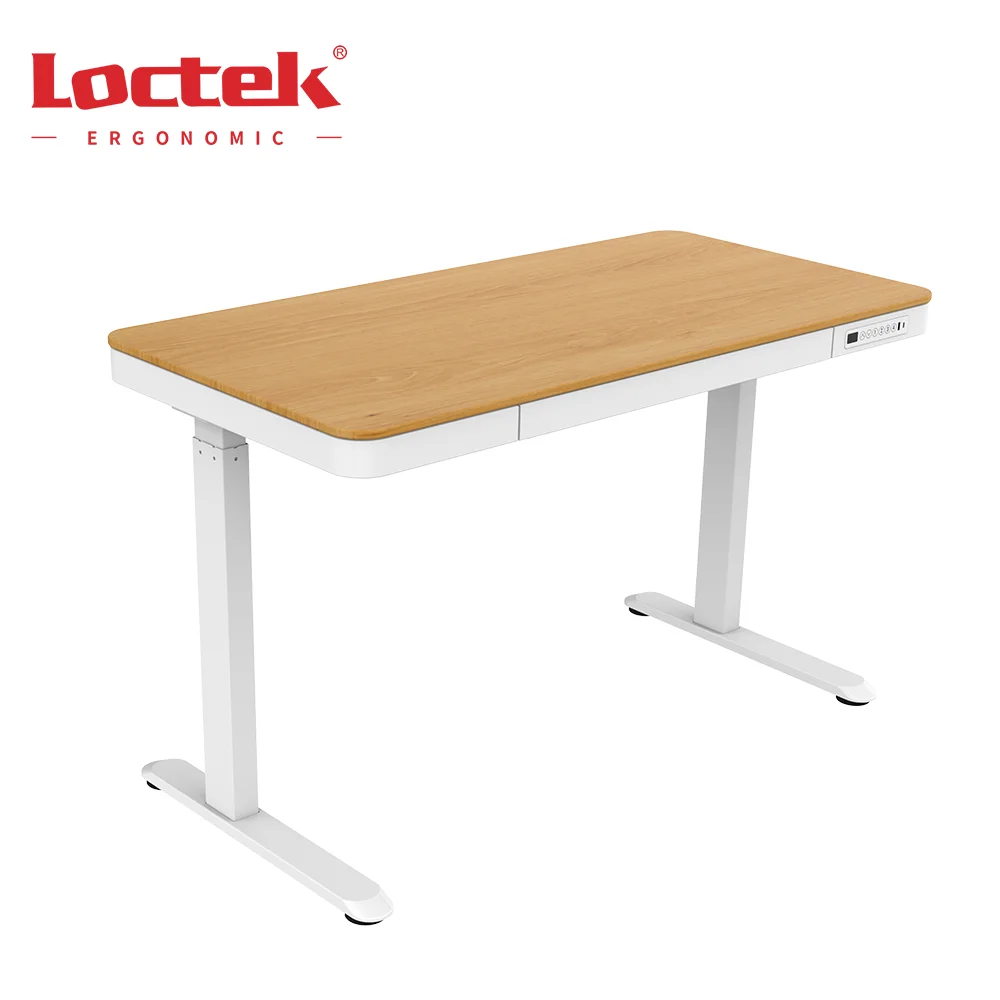 Loctek эргономичный Электрический регулируемый по высоте офисный стол для офиса с двумя зарядными usb-портами ET119W-C