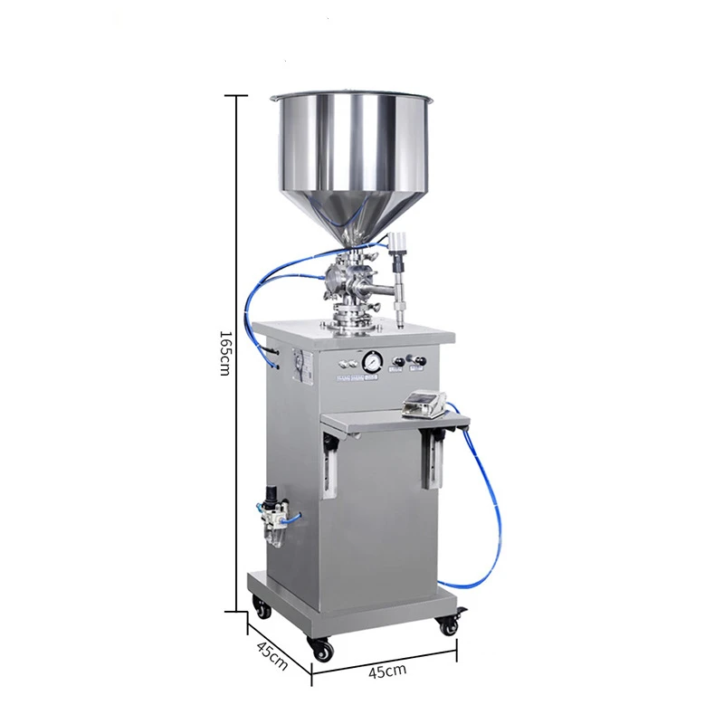 Semi-automatic pneumatic lotion/ cream filling machine