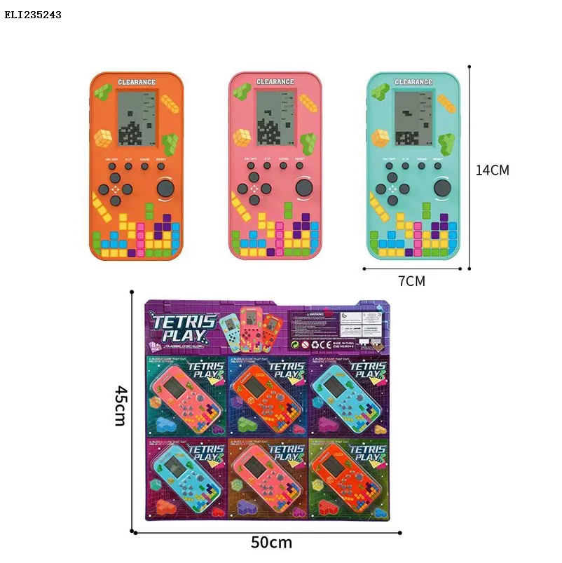 2025 Hot Sale Toy Mini Video Block Gaming Controller Machine Jumbo Retro Classic Game Nostalgic Console For Electronic Game