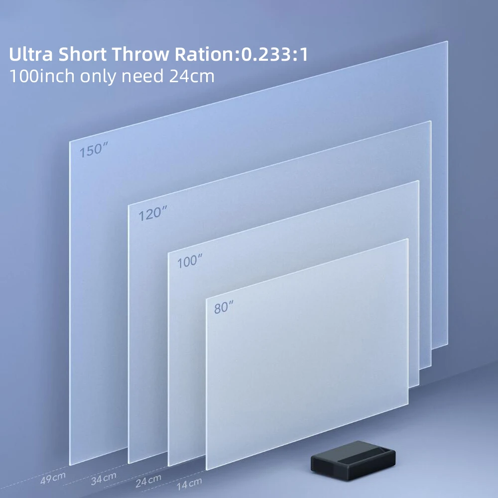 Vivibright 4k laser projector Short Throw proyector Android Wifi Wireless projector