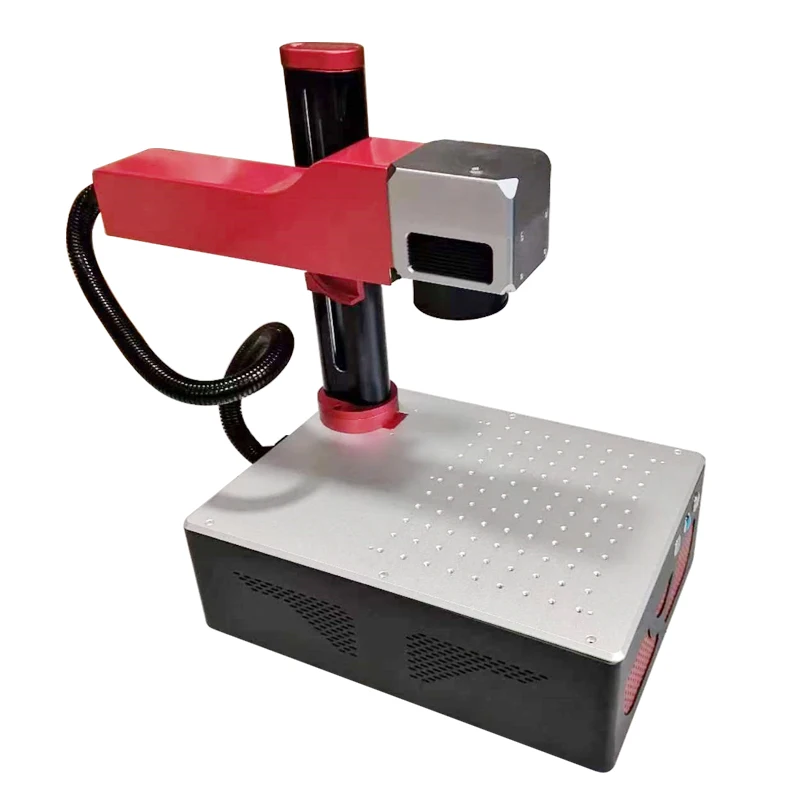 20W 30W Desktop Small Portable Optical Fiber Laser Marking Machine Made In China