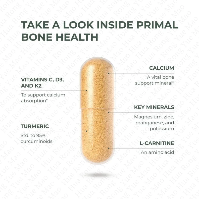 OEM Calcium Carbonate Bone And Joint Health Complex Capsule With Minerals Calcium, Magnesium, Potassium, and L-Carnitine