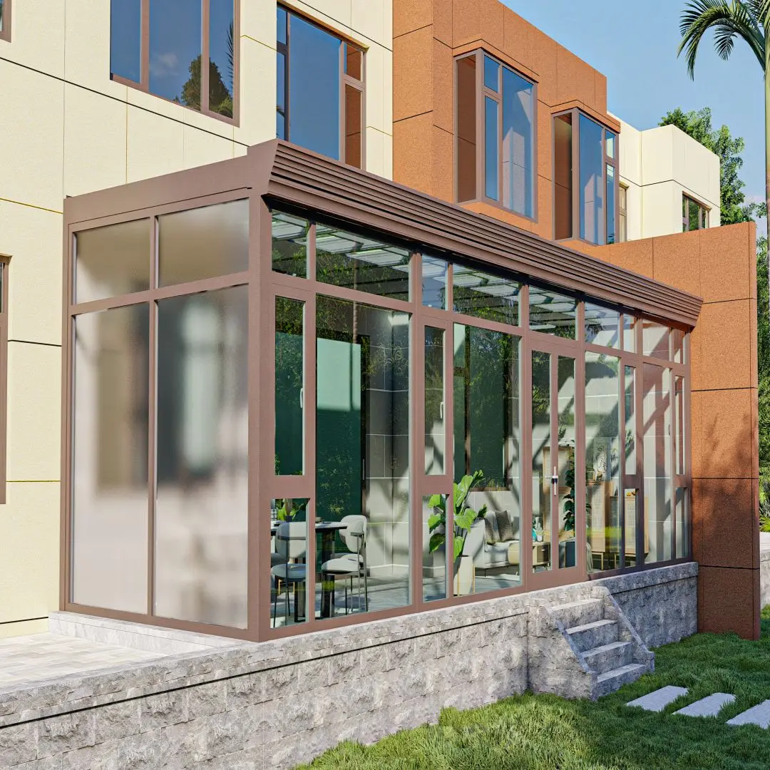 Sunmate ASGGR138 Aluminum Sunroom House Glass House Premium Quality Greenhouse Factory