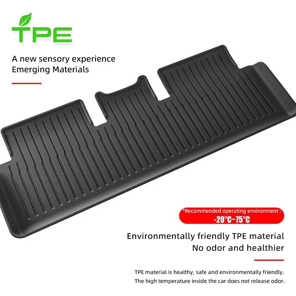2024 New Design Blister Molding Piano Texture Car Floor Mat For Tesla MODEL 3 2024 Carpet Car Mat All Weather Tesla Floor Mat