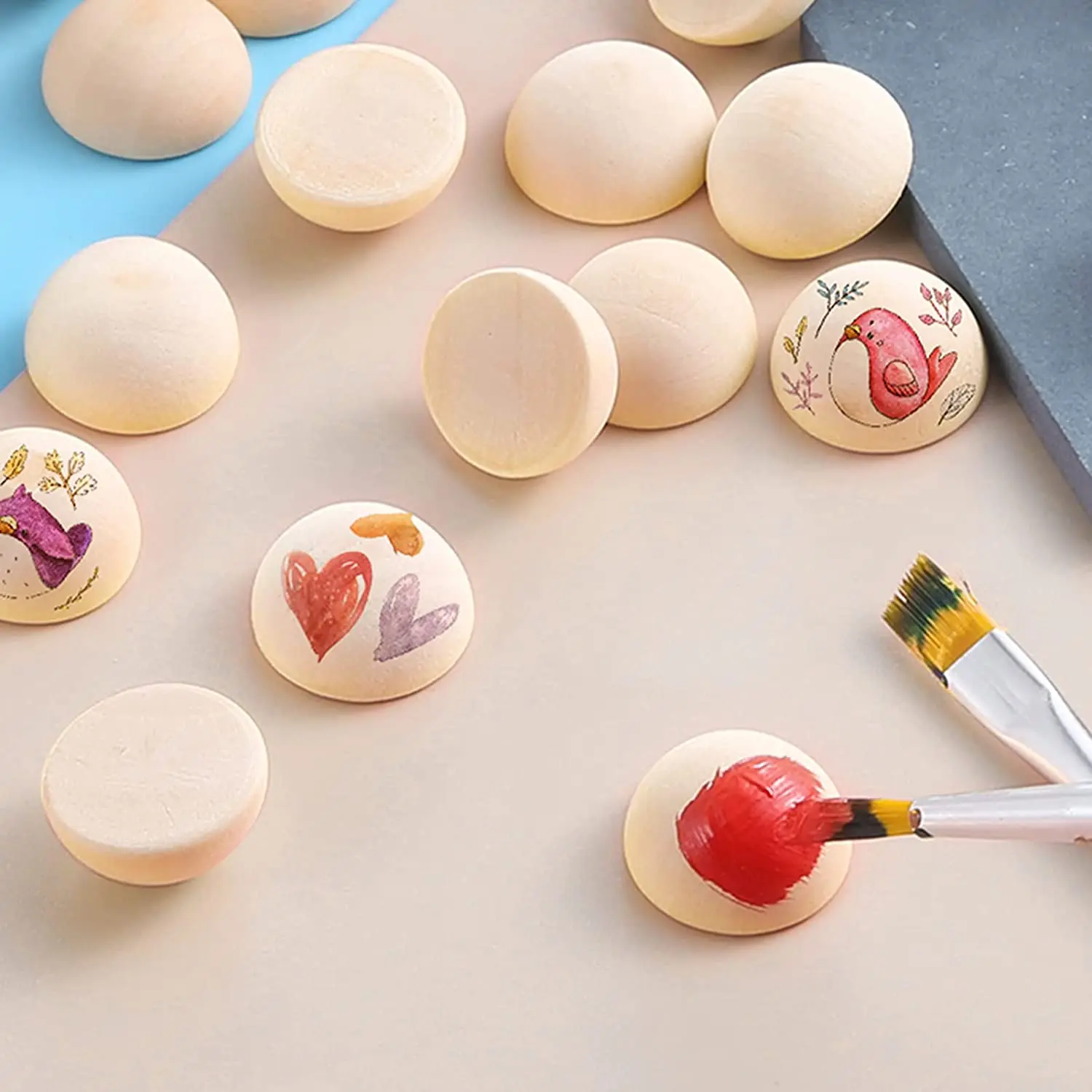 2022 Hot Selling Custom Size Wooden Balls Finished Wooden Balls Wooden Craft Balls