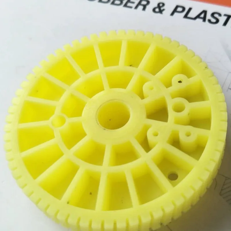 
customize plastic wheel parts bevel nylon gear machine use 