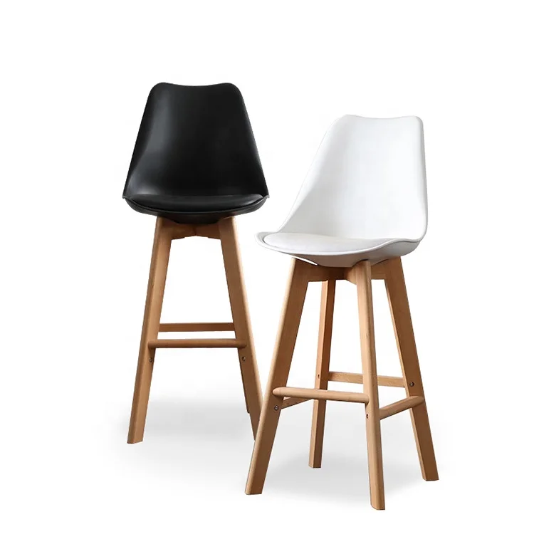 PU leather cushion colorful comfortable vintage bar stool