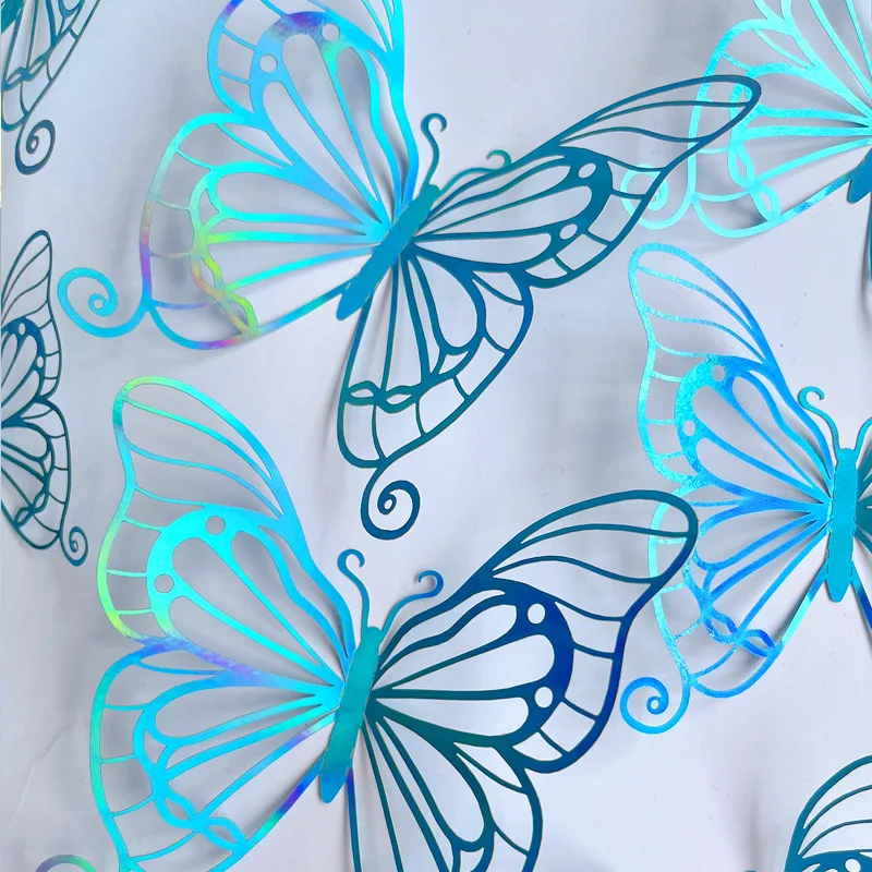 Hot selling wholesale price cake decorations butterflies party supplies birthday decoration 3D gold butterflies cake topper