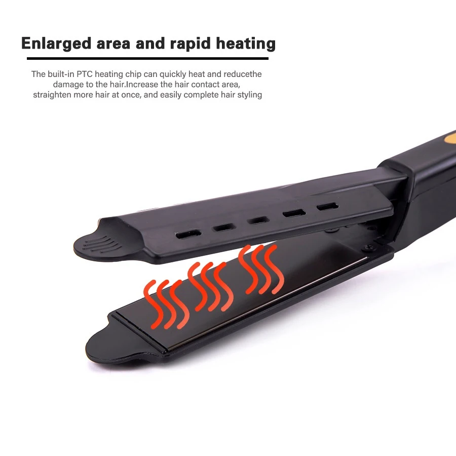 Hot selling 2 in 1 nano titanium steam platinum flat iron hair straightener