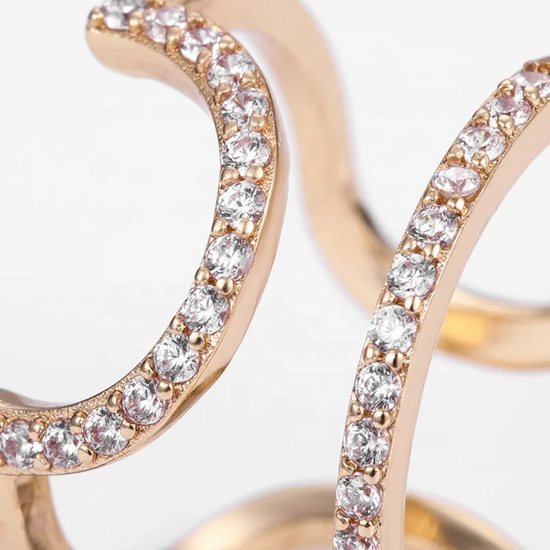 Gaby new design Fingertip ring fake manicure rings gold plated finger ring for women wholesale body jewelry