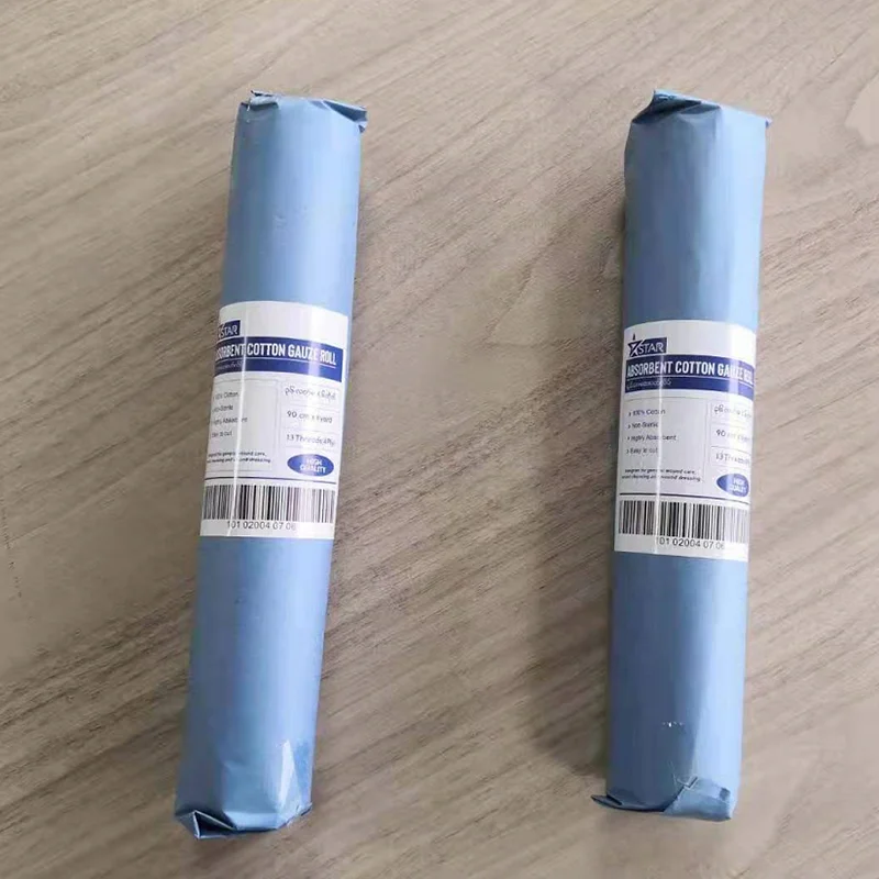 China Leading Manufacturer Supplying Medical Raw Material Absorbent Gauze Roll 100% Cotton Gauze Roll