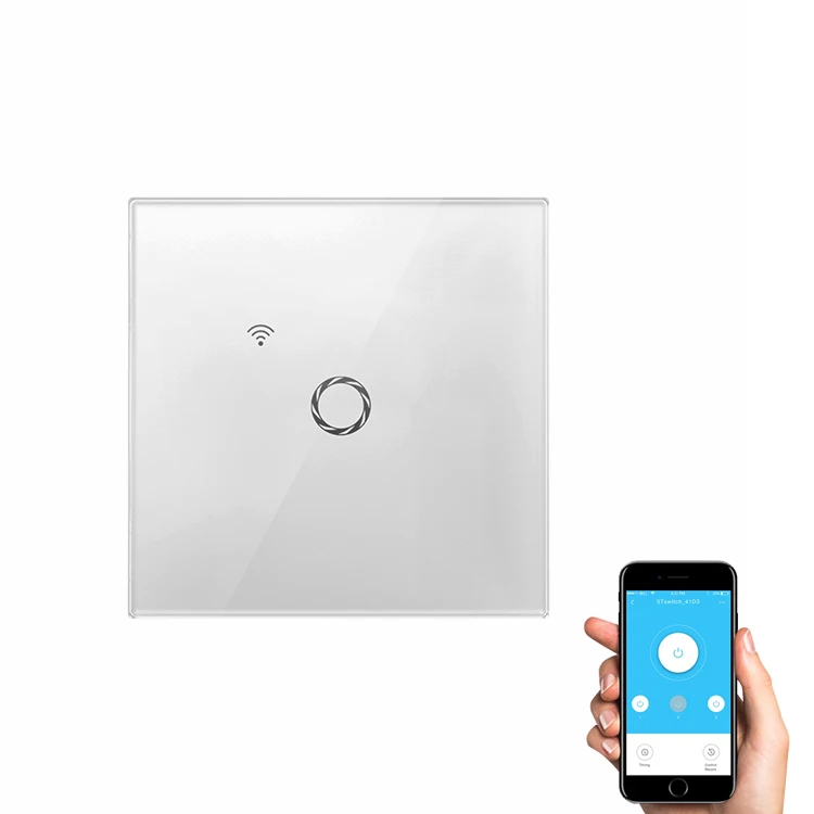 WIFI Smart Wall Switches, Touch Glass Panel Wall Switch Board