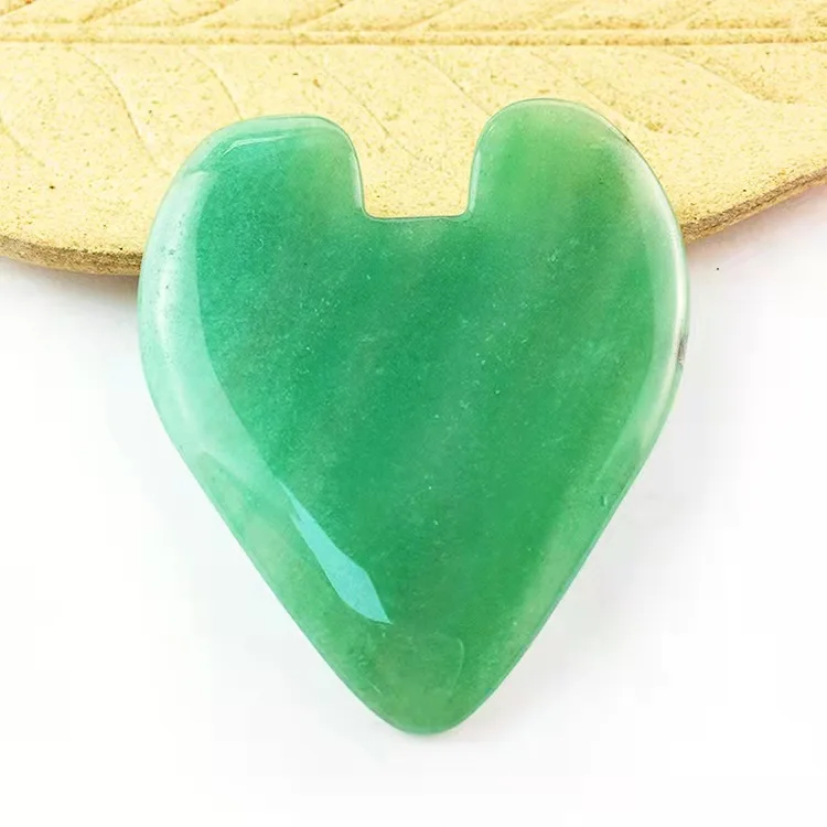 Wholesale Newest Arrival Natural Green Aventurine Jade Stone Gua Sha Massage Tool