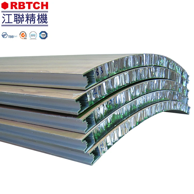 Bending aluminum honeycomb plate