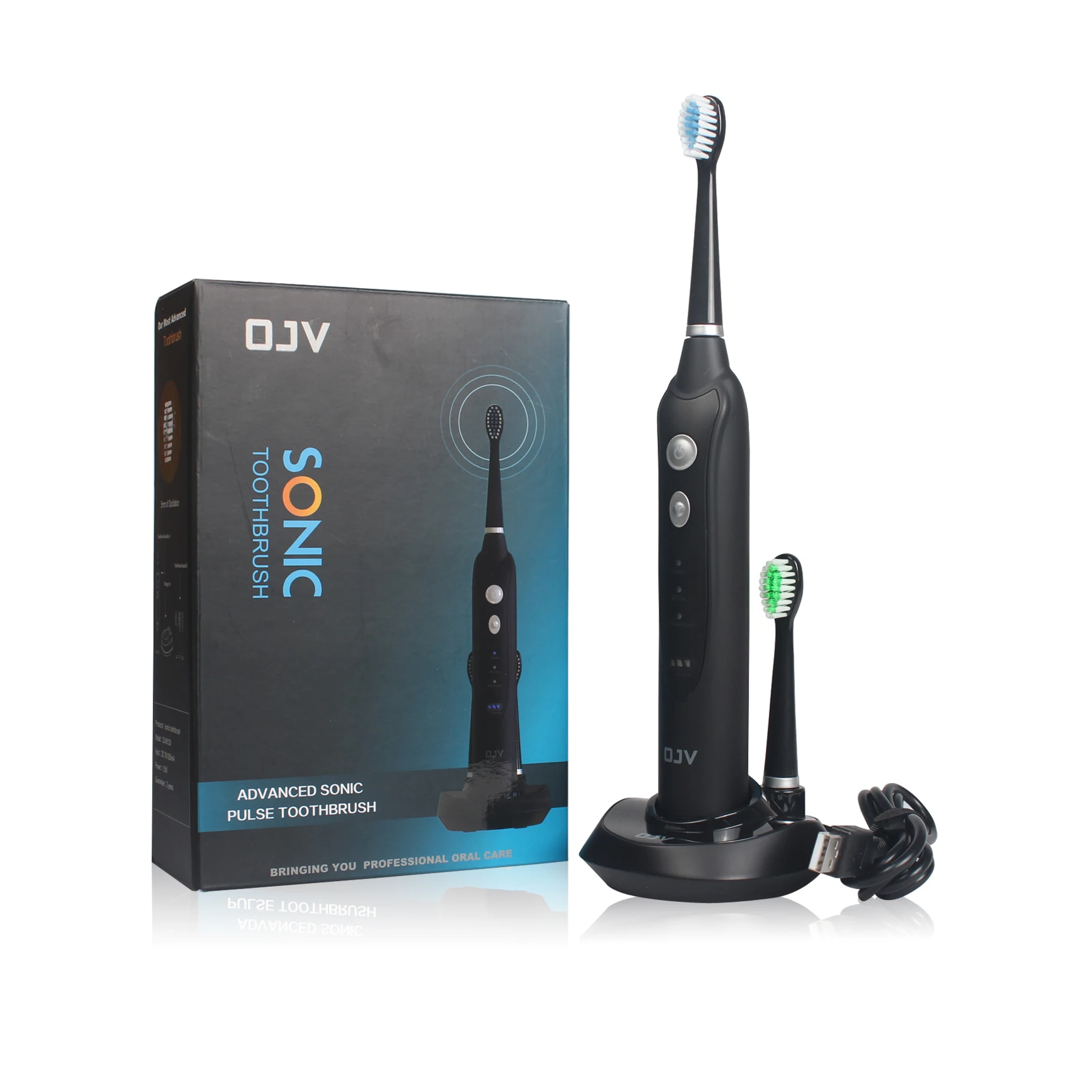 China Manufacturer IPX7 40,000 Strokes Automatic Rechargeable Sonic Electronic Electric Toothbrush