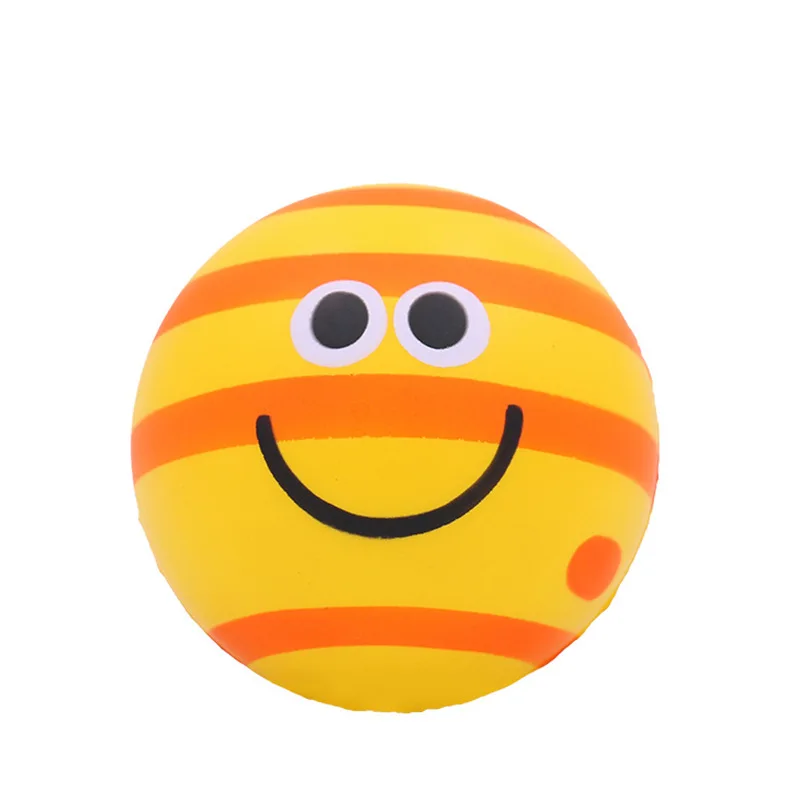 Happy Smile Funny Face Stress Relief Foam Balls for Kids Adults Hand Wrist Finger Exercise Soft Play Relax Fun Toys