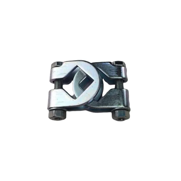 Custom sheet metal fabrication square pipe clamp joints