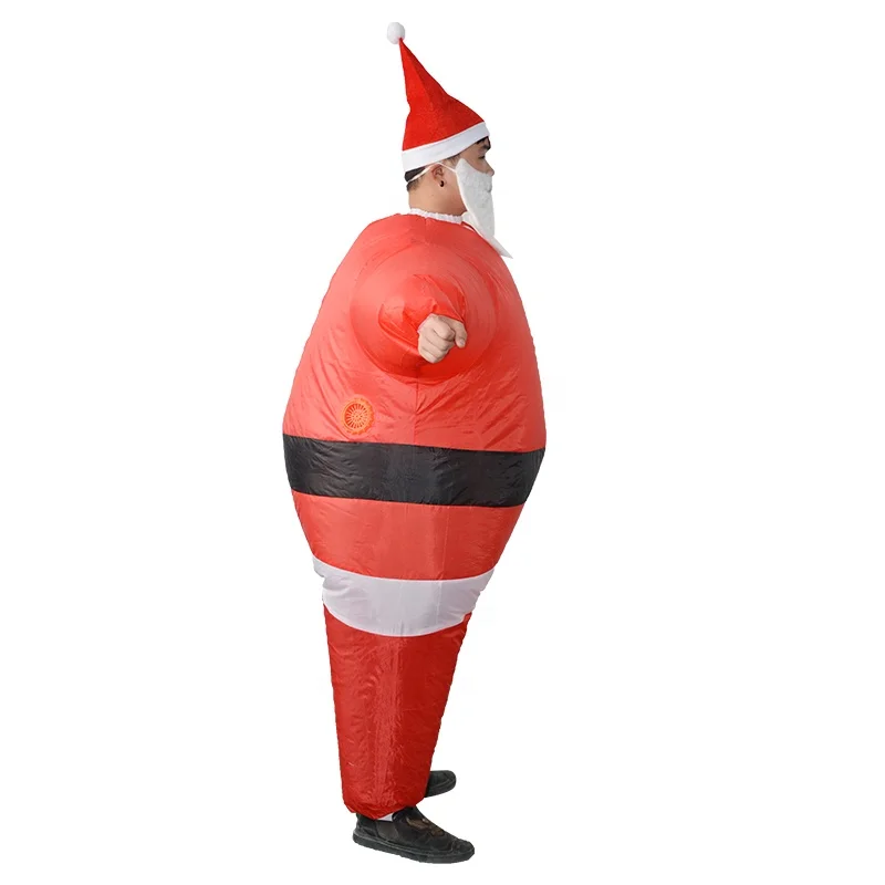 Надувной Рождественский костюм HUAYU с Санта-Клаусом, забавный надувной костюм для косплея, костюм для взрослых, подарок на Рождество