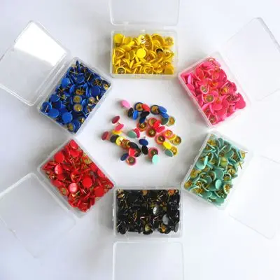 Wholesale office creative stationery 100 pcs 12 color selection cork board pushpin thumbtack