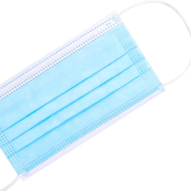 
Dustproof and breathable three-layer disposable protective white disposable civilian mask 