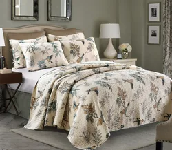 Высококачественные стеганые одеяла с принтом на заказ, хлопковые стеганые покрывала, комплект постельных принадлежностей из 100% хлопка