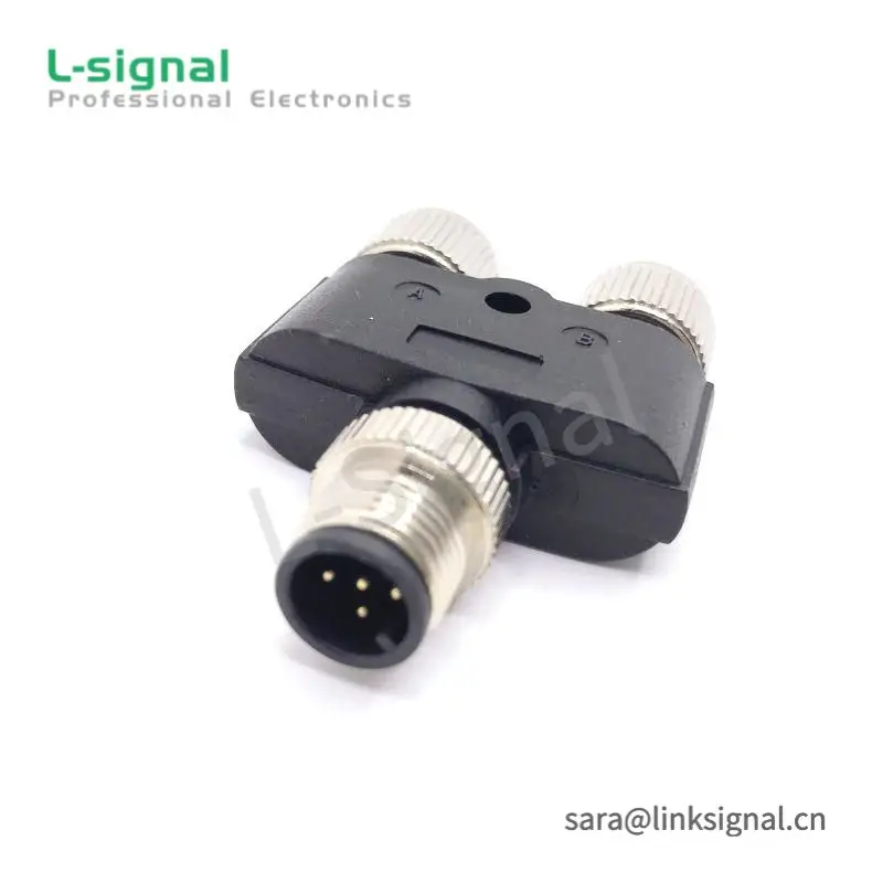 A Code M12 5 Pins Circular Sensor Splitter Connector M12 Adapter 5 Pin for Sale