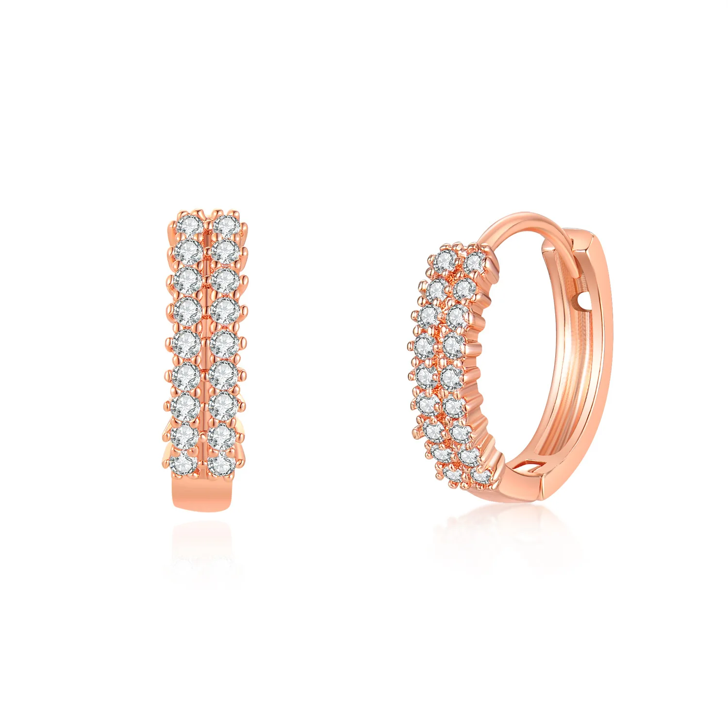  Hainon серьги для женщин Белый Циркон 18k Золотые круглые в виде колец 925 с серебряным покрытием высокое качество прекрасный подарок оптовая