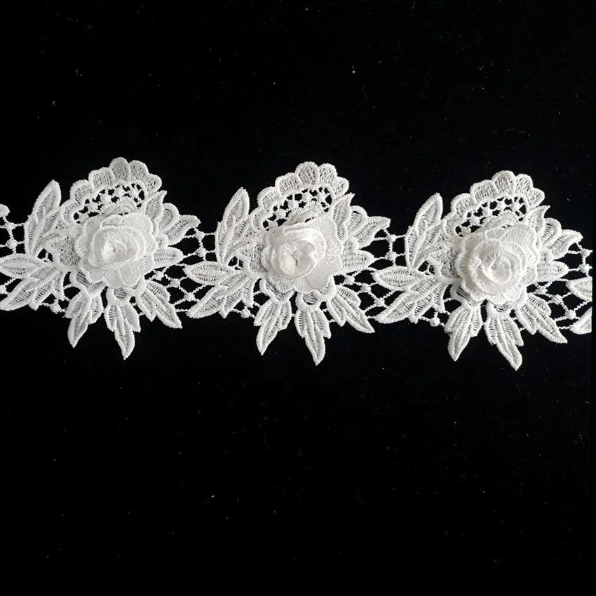 New Guipure Tulle Lace Trim 100% Polyester Sustainable T-Shirt Lace Decoration Trim