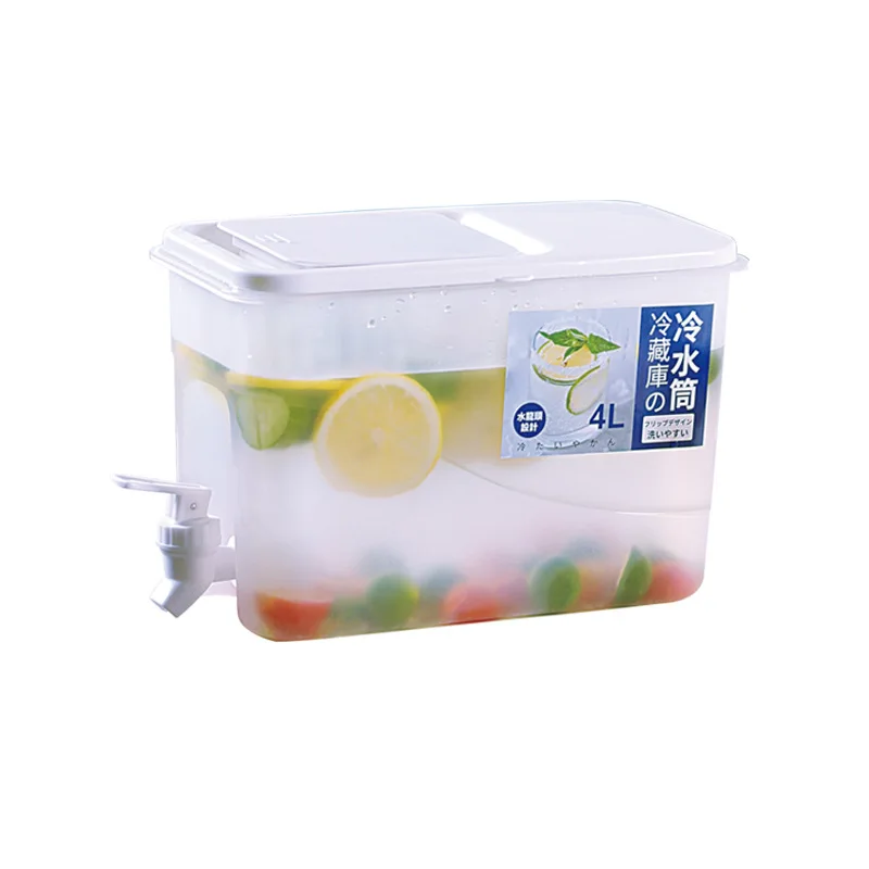 Hot selling Cold kettle refrigerator Cool Kettle 4L Teapot Clear Plastic Cool Water Drink Pot With Faucet