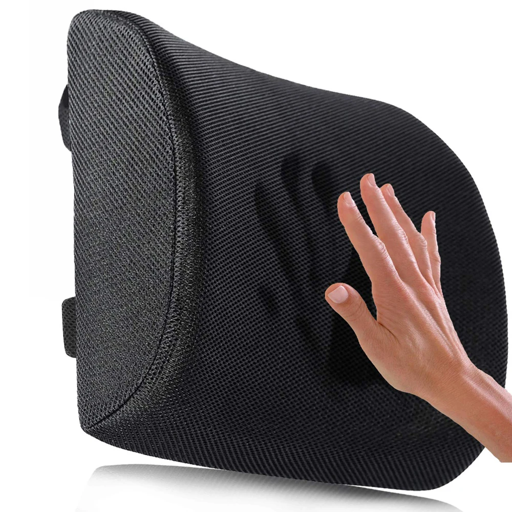 OEM  Memory Foam Car Seat cushion Car Pillow Back Support Lumber Cushion Waist Car Interior Accessories