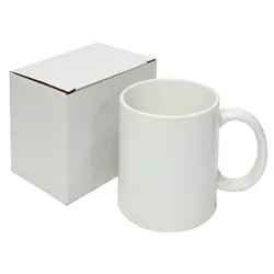 White Sublimation 11 Oz Mug Ceramic White Box Dimensions Inside and  Handle Color Sublimation Mug Hot Sale 11oz Coffee Mugs