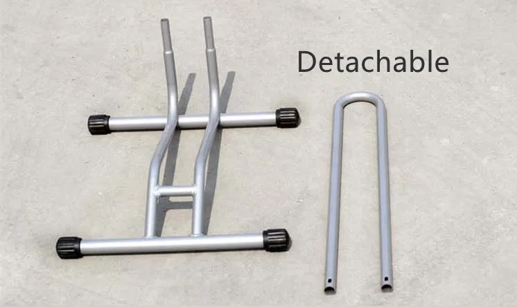 High quality L shaped detachable black Bike floor stand suitable for mountain bike bike parking rack