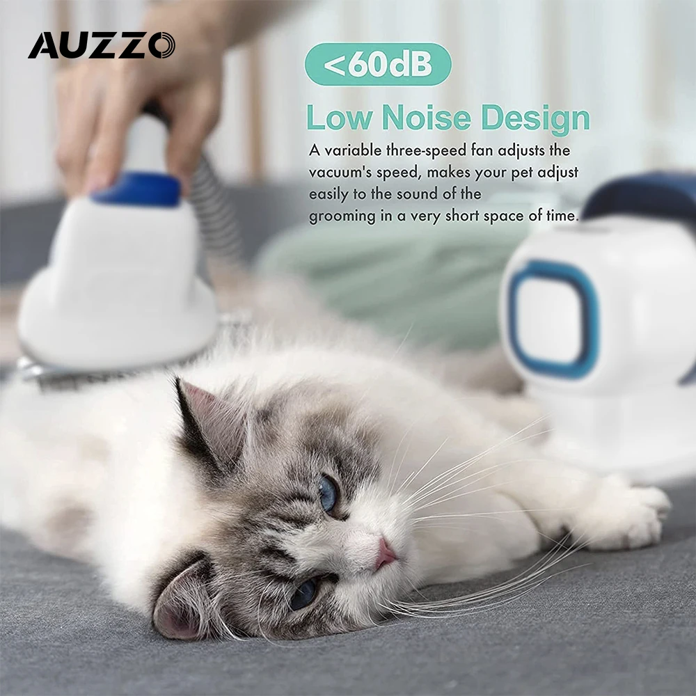 Pet Vacuum Cleaner Electric Clipper Slicker Deshedding Cleaning Dog And Cat Hair Fur Grooming Brush Kit