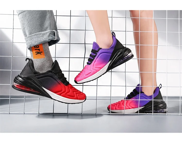 
Chinese Footwear Manufacturer Air Cushion Sports Shoes Couples Sneakers Fashion Women Men Running Jogging Casual Shoes 
