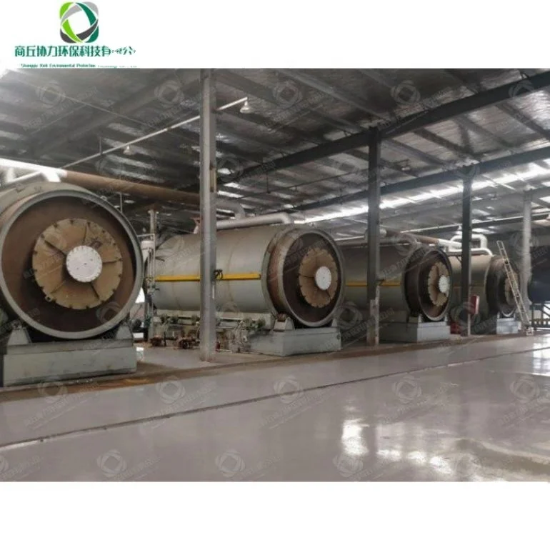 Малая пиролизная машина из пластика в масло и бензина, 1 тонна